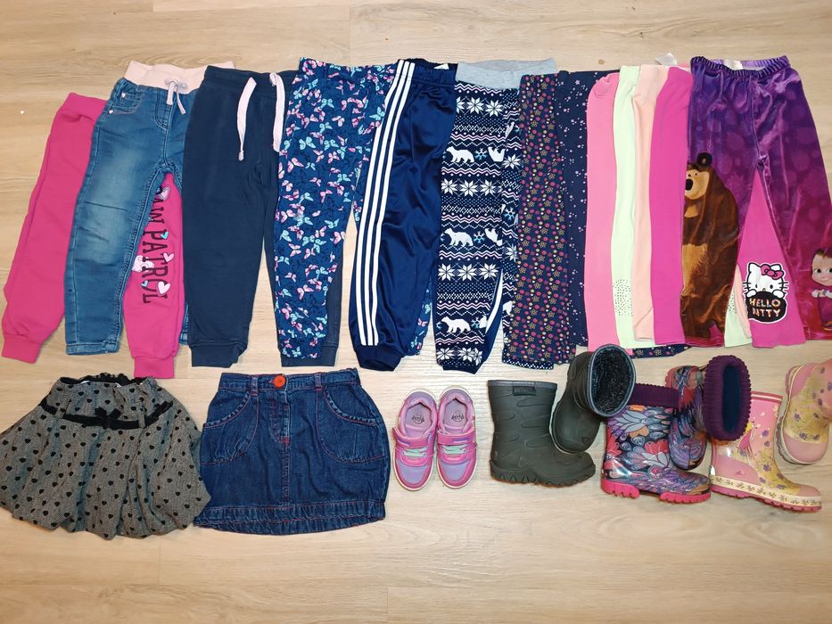 Mega paka ubrań zimowych dla dziewczynki rozmiar 98-104