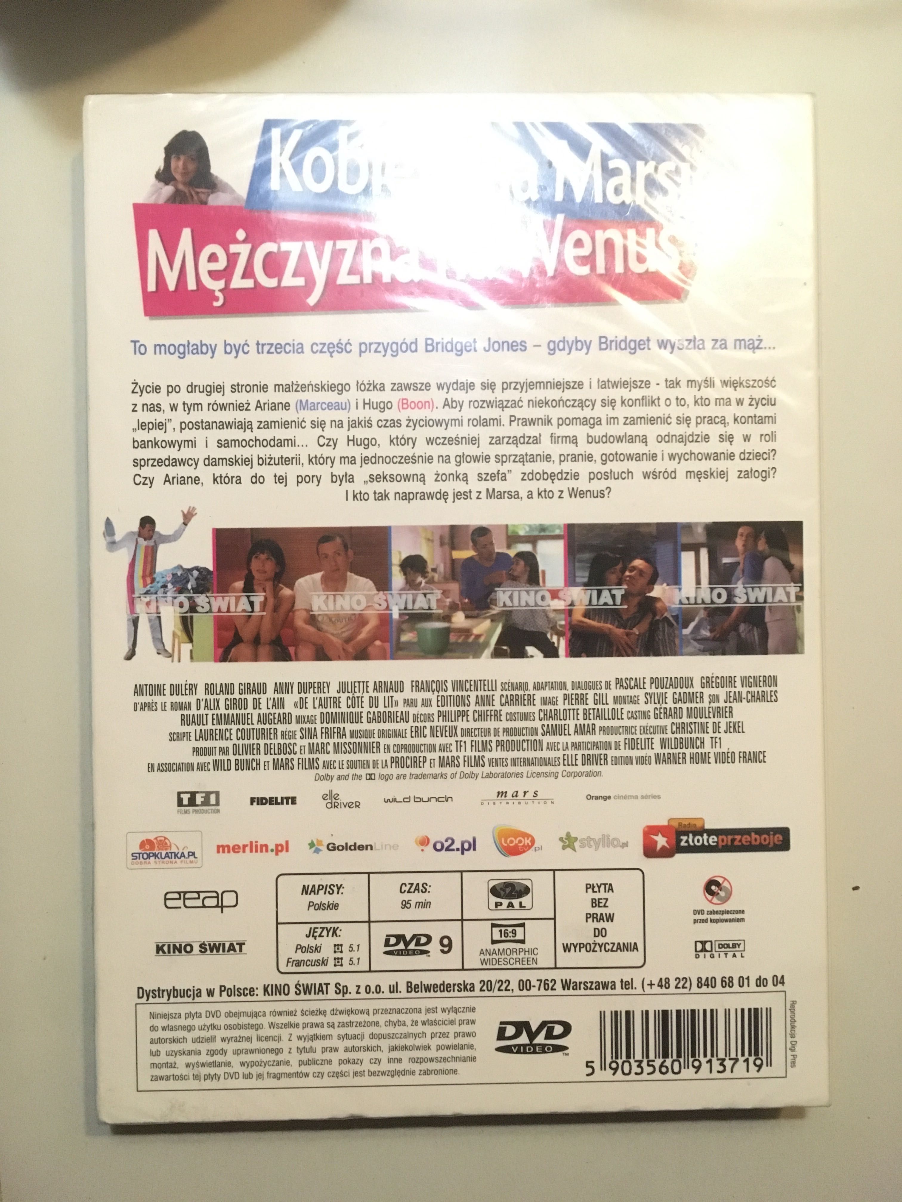 Kobieta na Marsie, mężczyzna na Wenus DVD Dany BOON, Sophie MARCEAU
