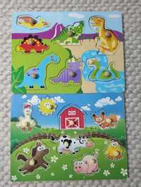 Puzzle Farma i Dinozaury