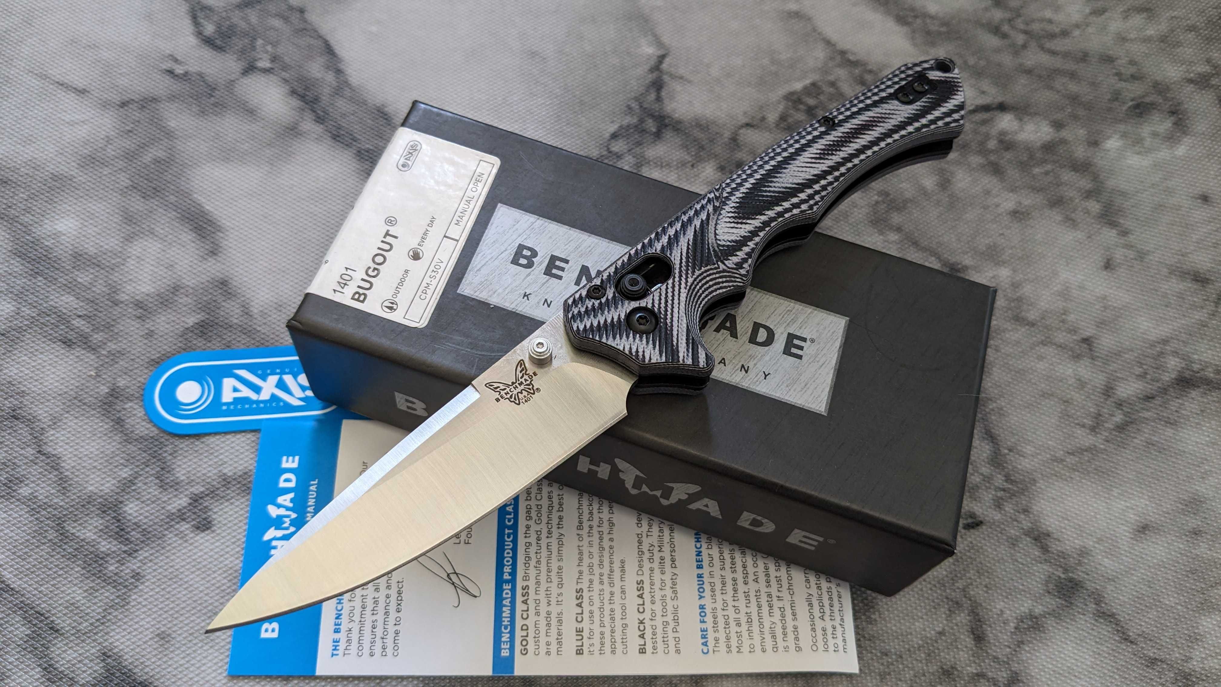 Benchmade Bugout 1401, Axis Lock,складний ніж EDC,нож складной