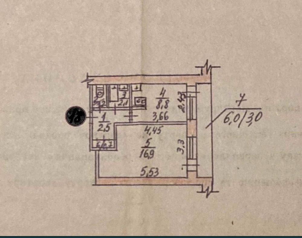 Продаж 1к/к. Центр,Пр.Центральний - 3-а Слобідська