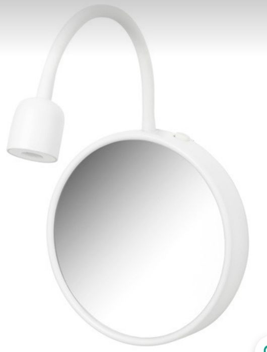 Blavik Ikea lampa ścienna z lustrem na baterie