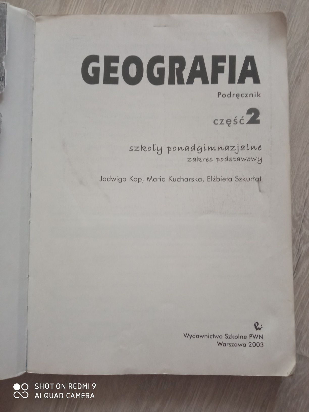 Geografia. Szkoły ponadgimnazjalne cz.2