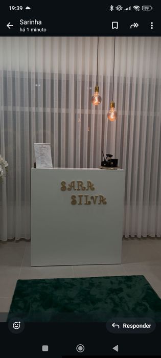 Balcão de recepção