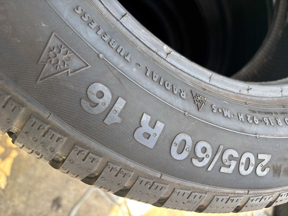 205-60-R16 CONTINENTAL WINTER 4 штуки всесезонной резины GERMANY 2024