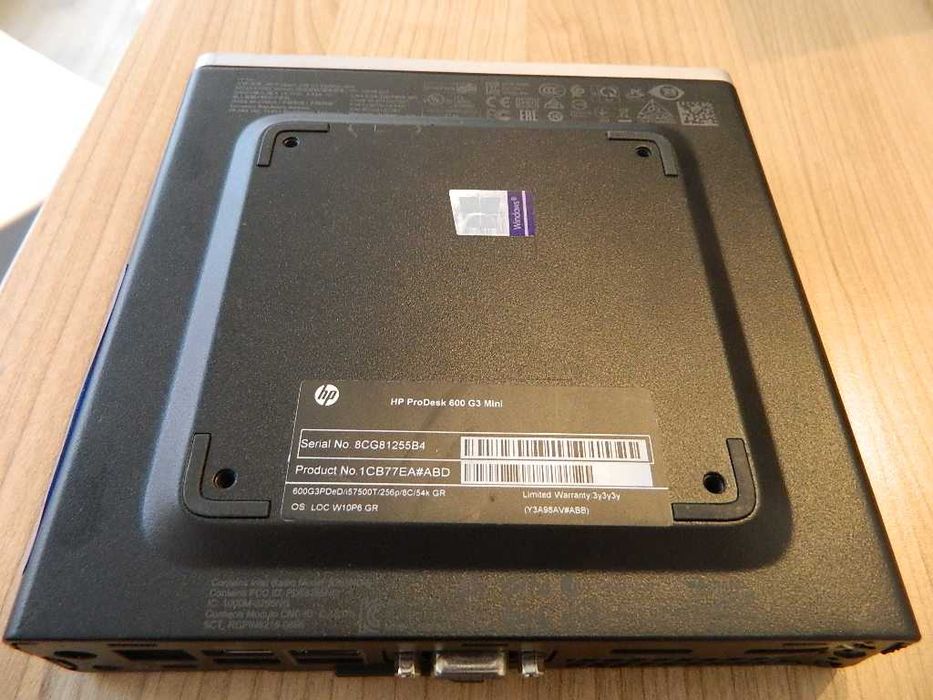 HP Prodesk 600 G3 mini Core i5-7500 8GB DDR4 256GB SSD