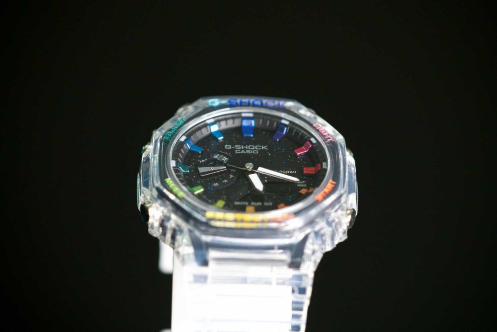 Casio G-Shock GA-2100 CasiOak Crystal Jellyfish Rainbow. Nowy. Mod