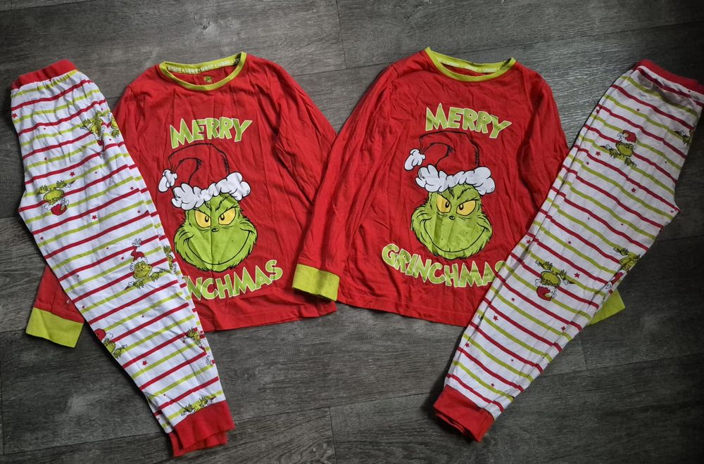 Піжама бавовна у новорічному стилі Грінч на 8-9років