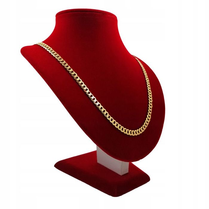 Złoty Łańcuszek Męski Splot Pancerka Próba 925/585 Prezent Dla Syna, B