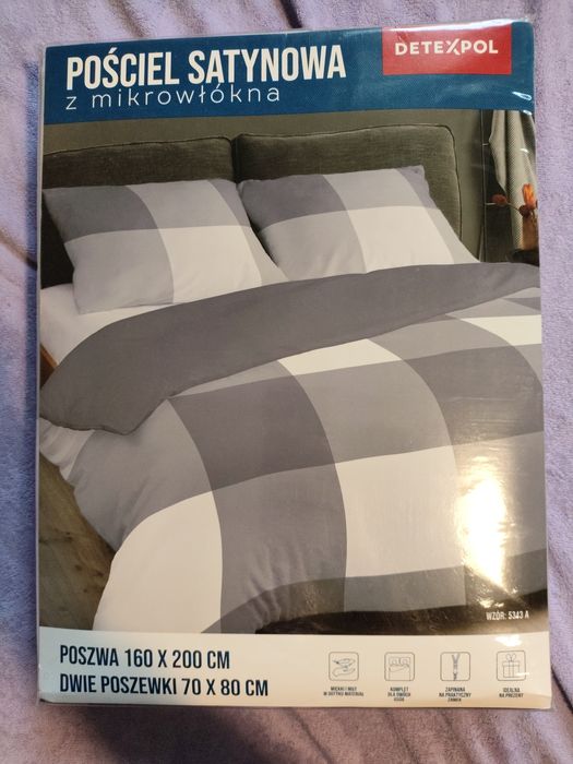 Pościel satynowa z mikrowłókna 160*200