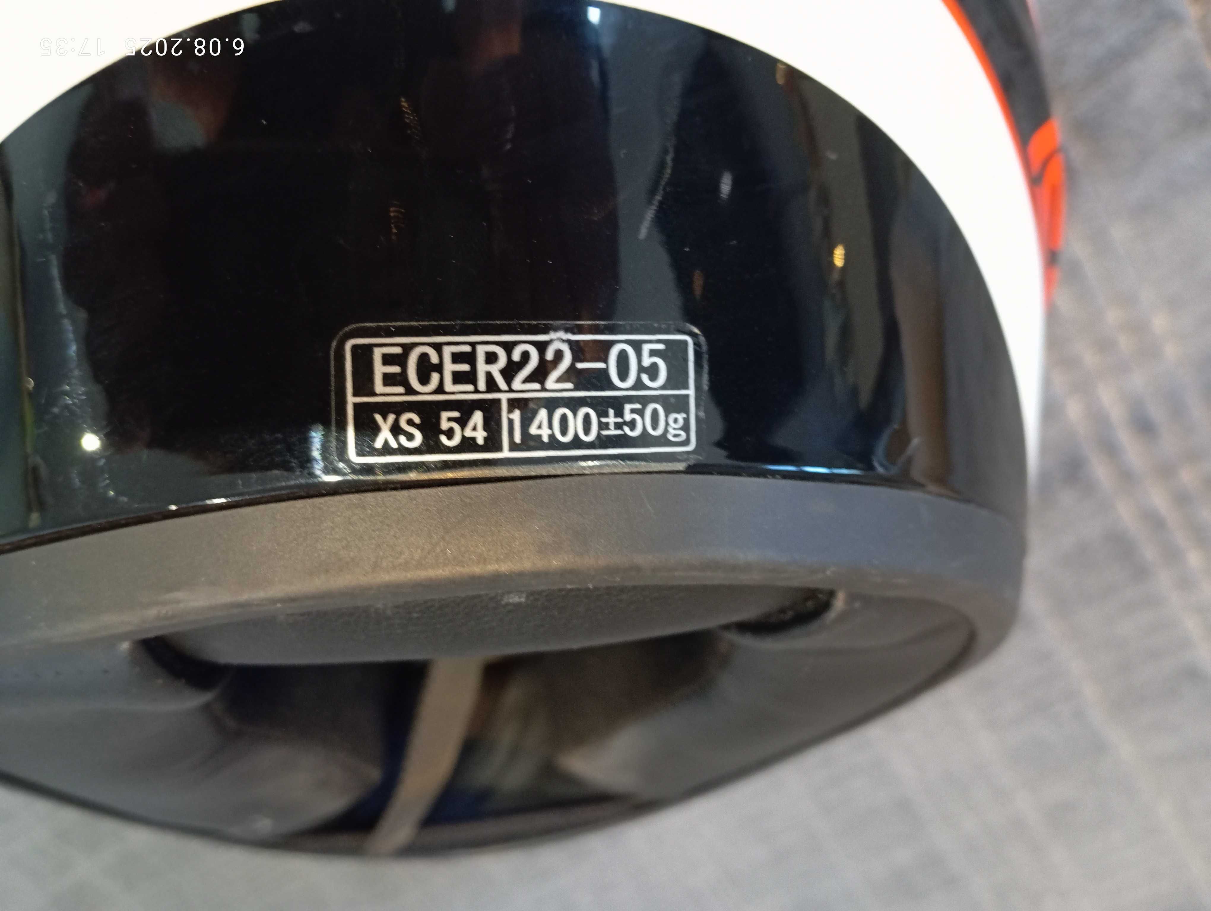 Kask motocyklowy XS
