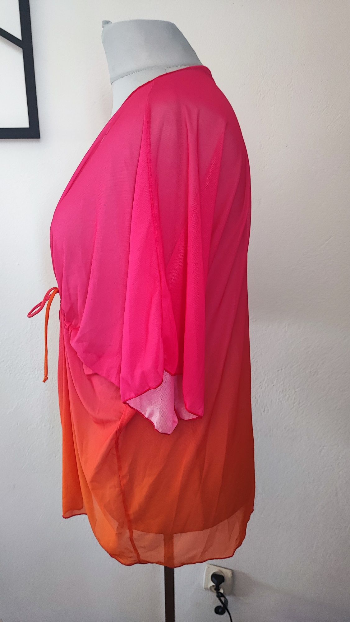 Pareo mgiełka r. M, L, XL wiązana OVERSIZE