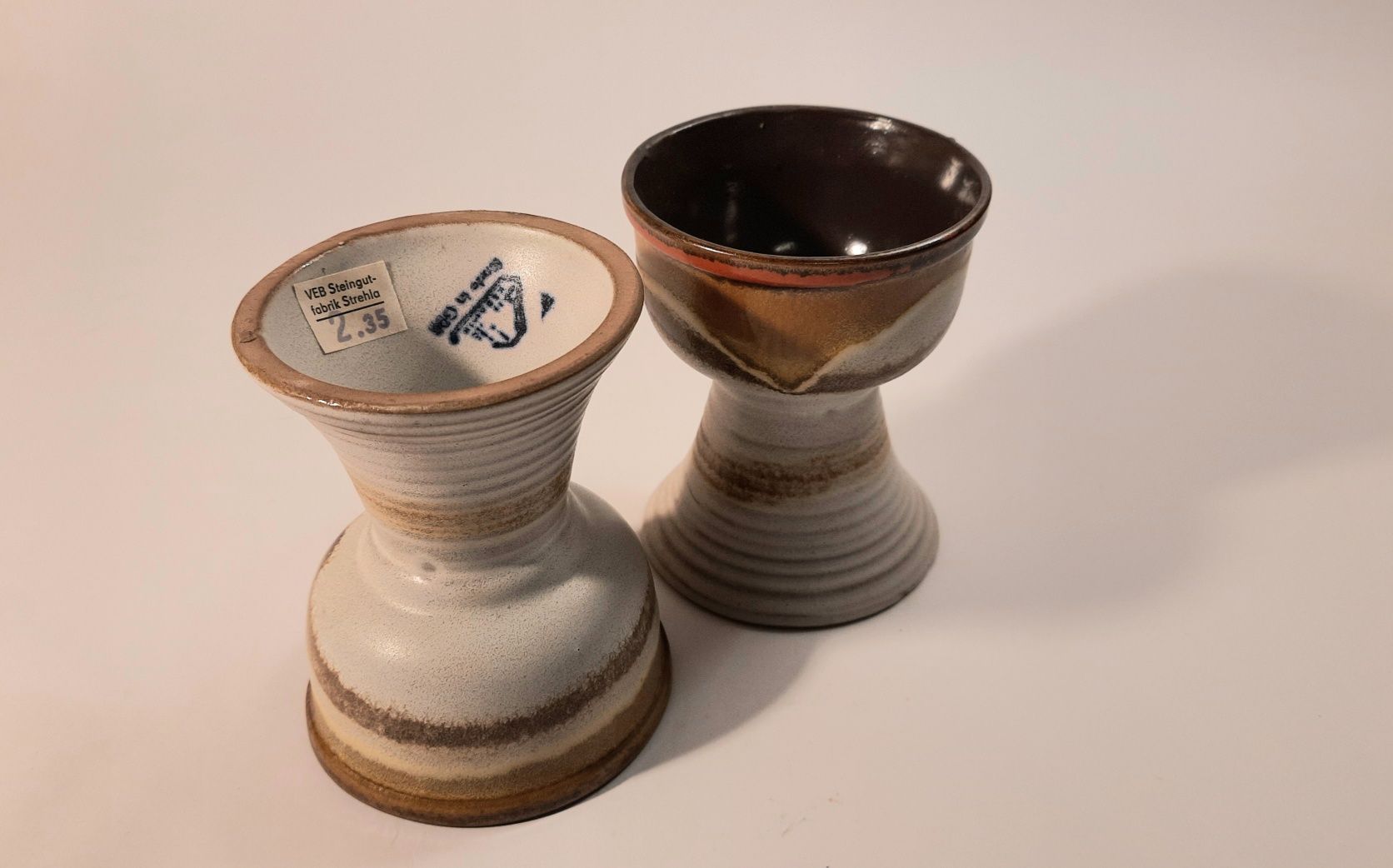 Ceramika artystyczna - dwa kufle - Vintage - sygnowany
