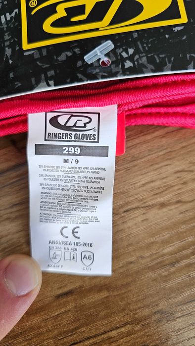 Rękawice strażackie techniczne Ringers Gloves R-299, rozmiar M