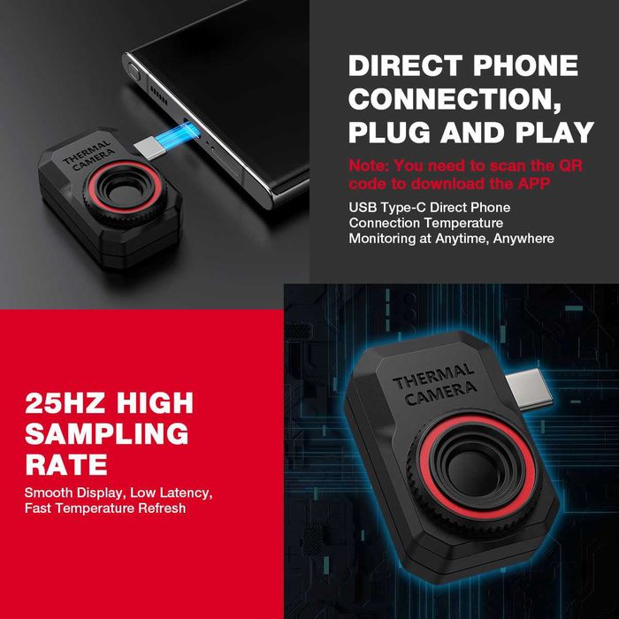 Kamera Termowizyjna Do Telefonów i Urządzań Mobilnych HABOTEST HT820