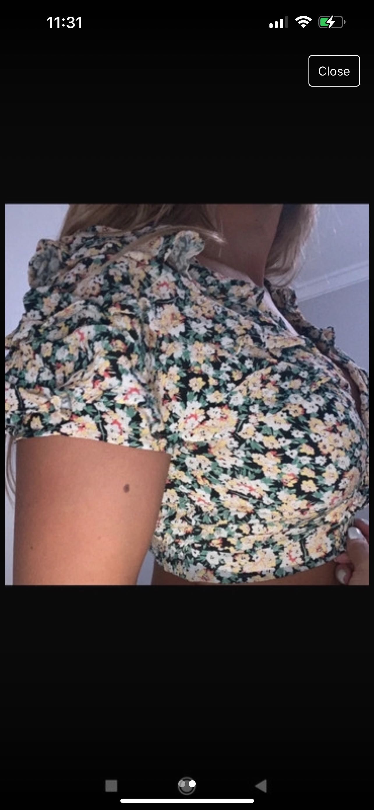 Blusa top floral