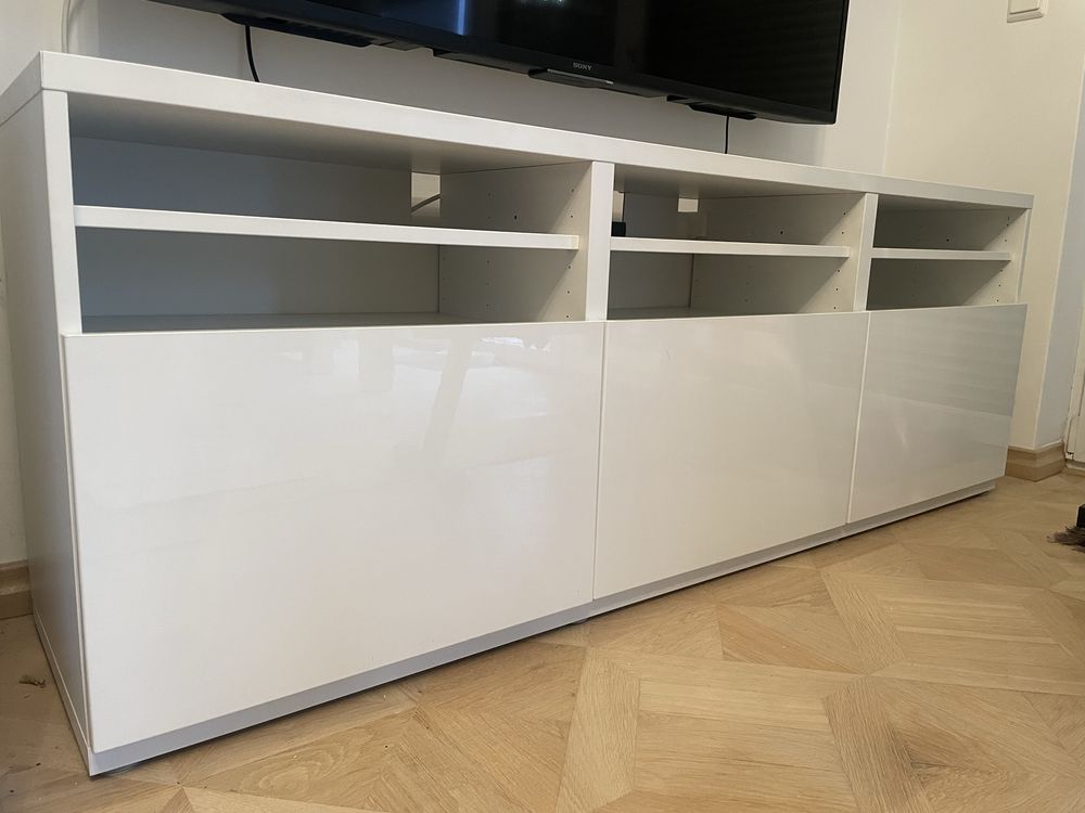 Komplet szafek pod i nad TV Ikea Besta