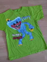 Koszulka bluzka t-shirt zielony chłopięcy Huggy Wuggy Poppy 122-128