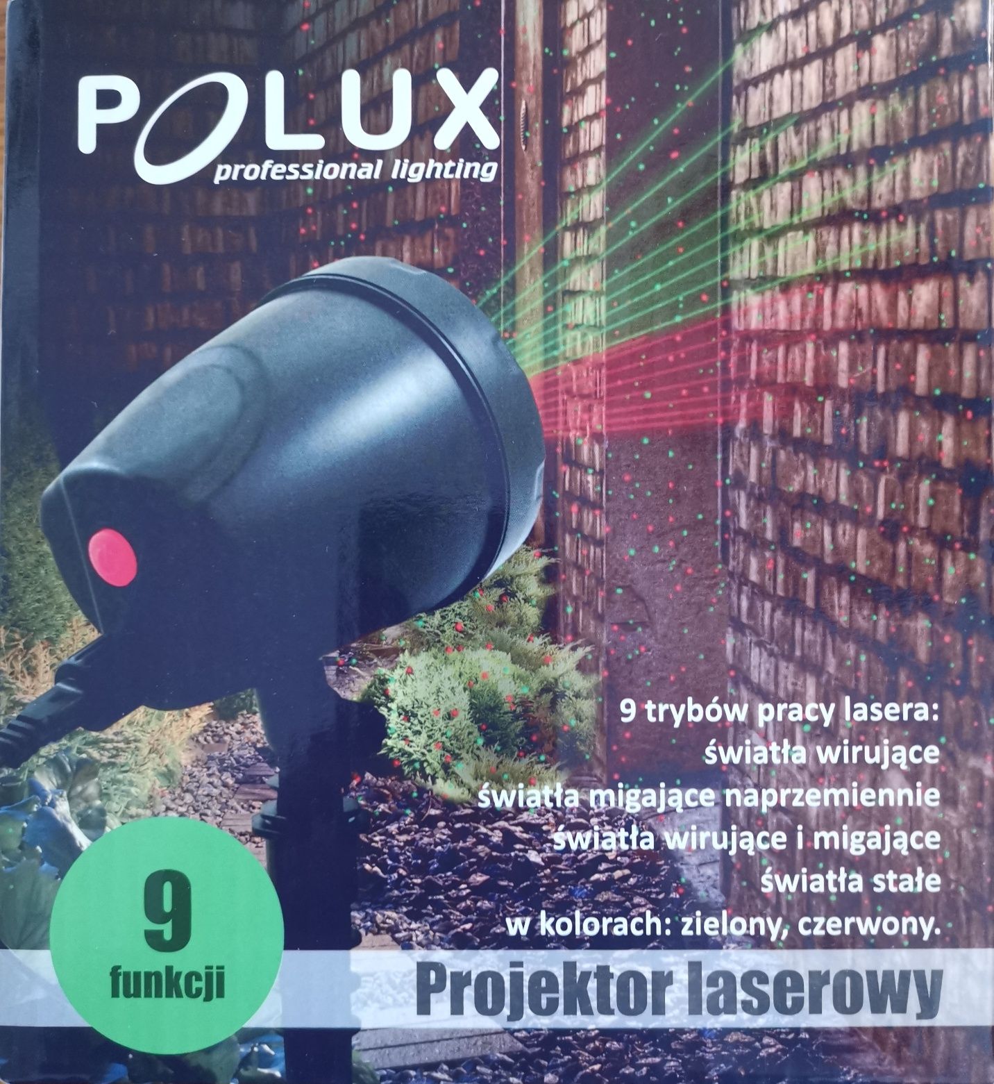 Świąteczny projektor laserowy na 9 trybów pracy lasera - POLUX TOP A1