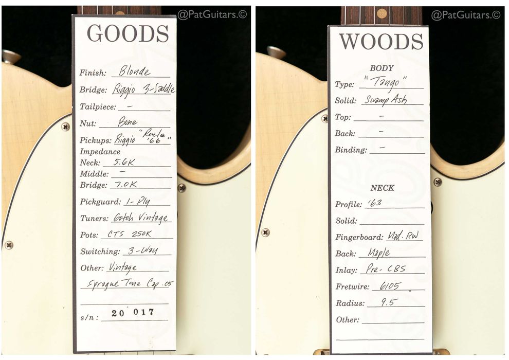 2020 Riggio Tango Tele in Blonde