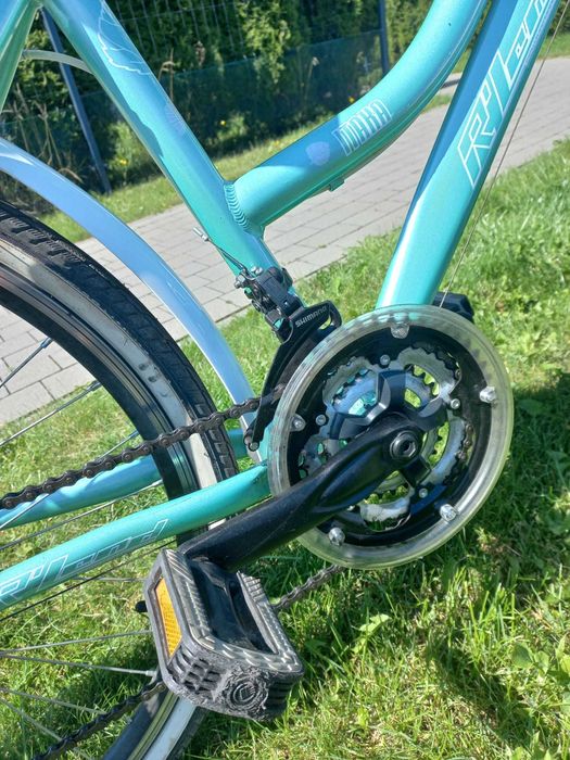 Damski miejsko-trekkingowy Rower Rland Itaka 26 21V 15'' Miętowy