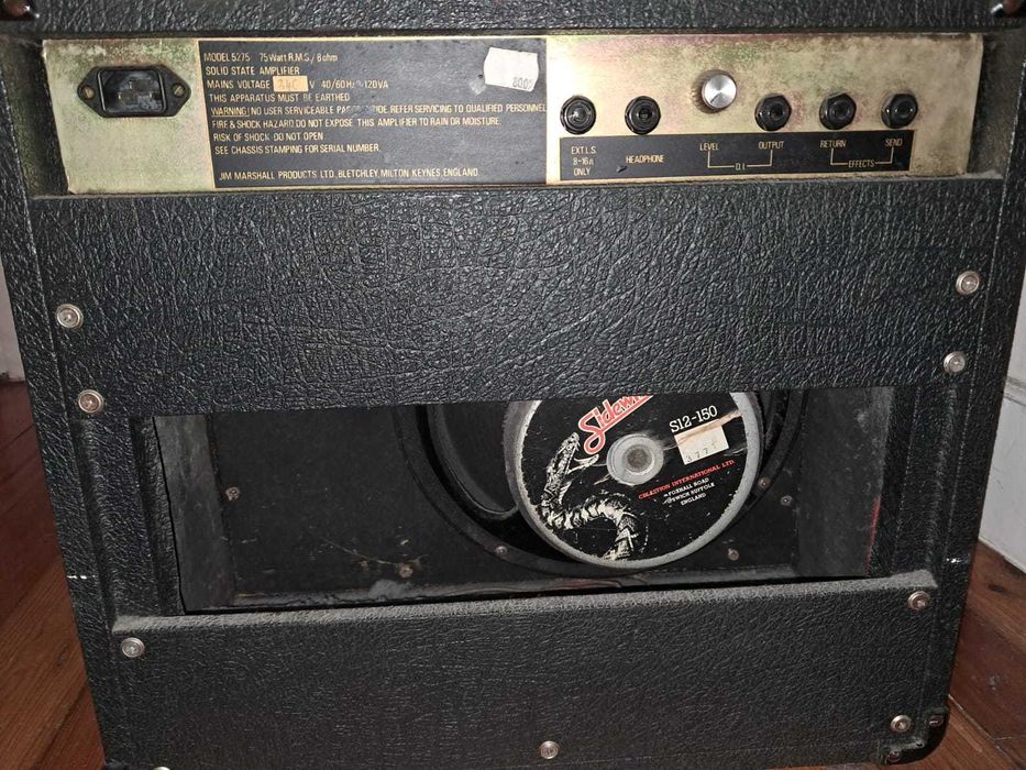 Amplificador Guitarra Marshall Transístores Modelo 5275 75W Celestion