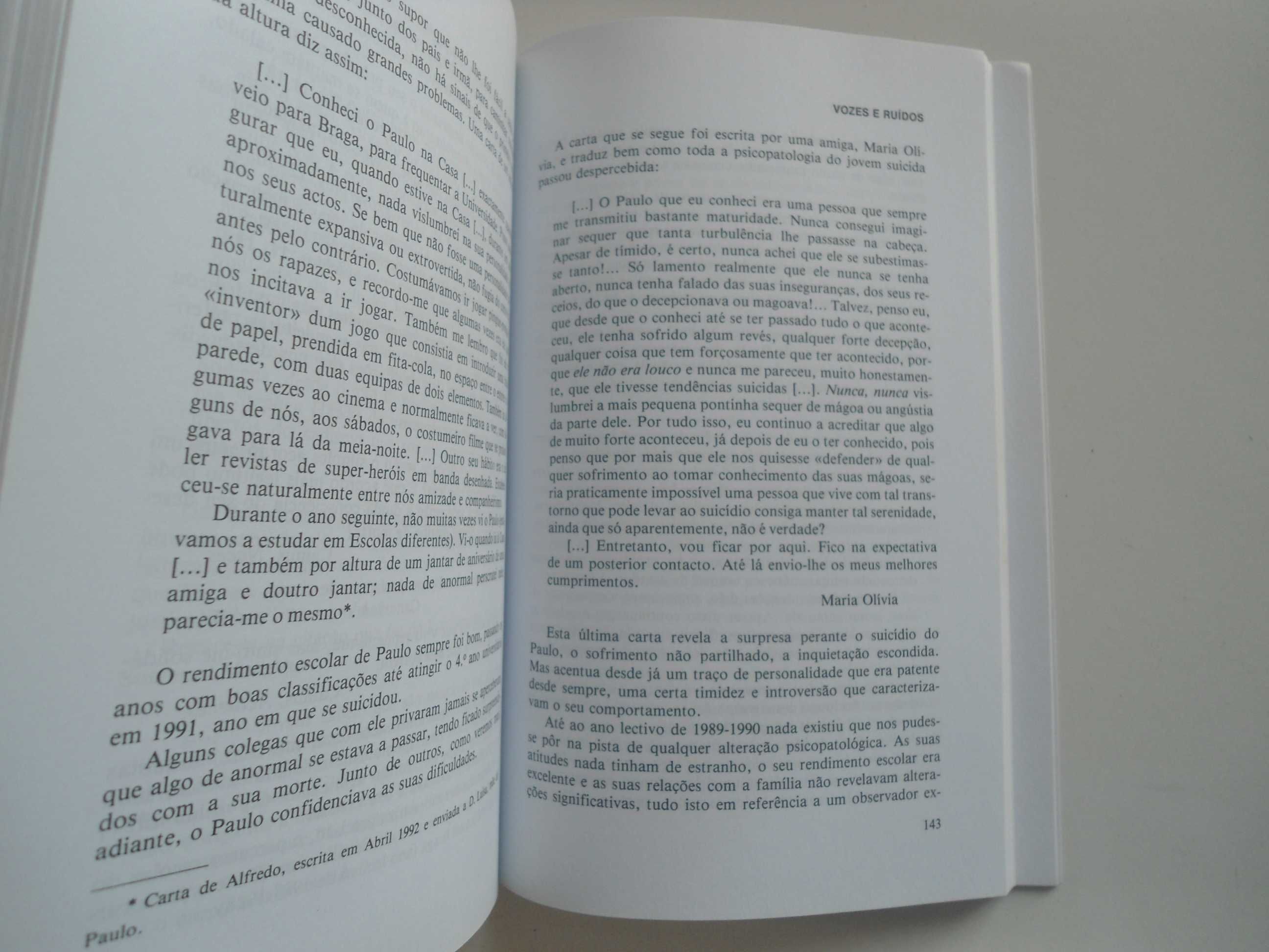 Vozes e Ruídos-Diálogos com adolescentes de Daniel Sampaio