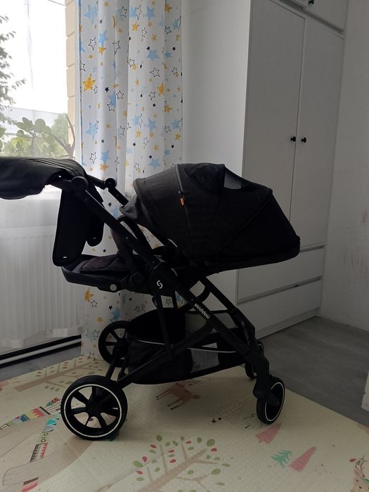 Wózek 2w1 Skiddoü Moss Onyx Głęboko Spacerowy
