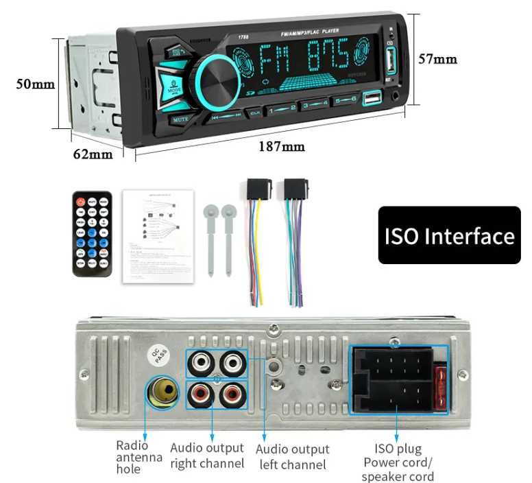 Autoradio 1 DIN JSD-1788