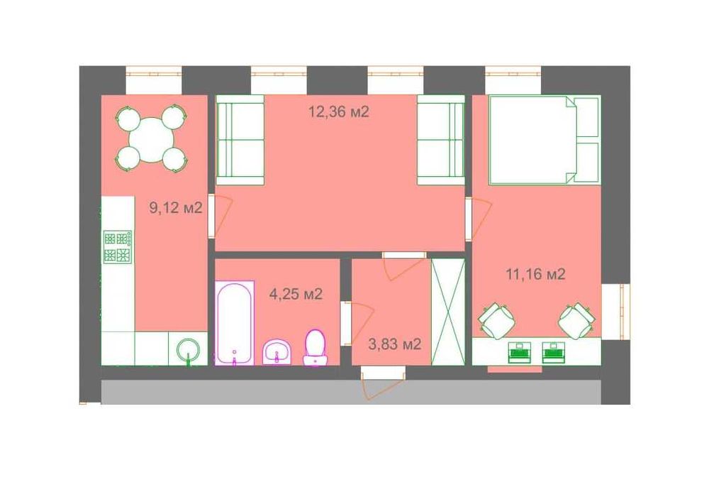 2к, можно є-відновлення, ул. Петропавловская 48 Куреневка м. Дорогожич