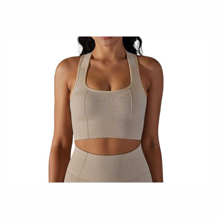 Топ спортивний Alo Yoga Tight Fit Sports Top Beige