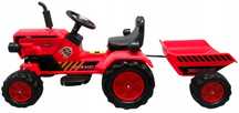 Dziecięcy Traktor na akumulator z przyczepą 130cm klakson, muzyka