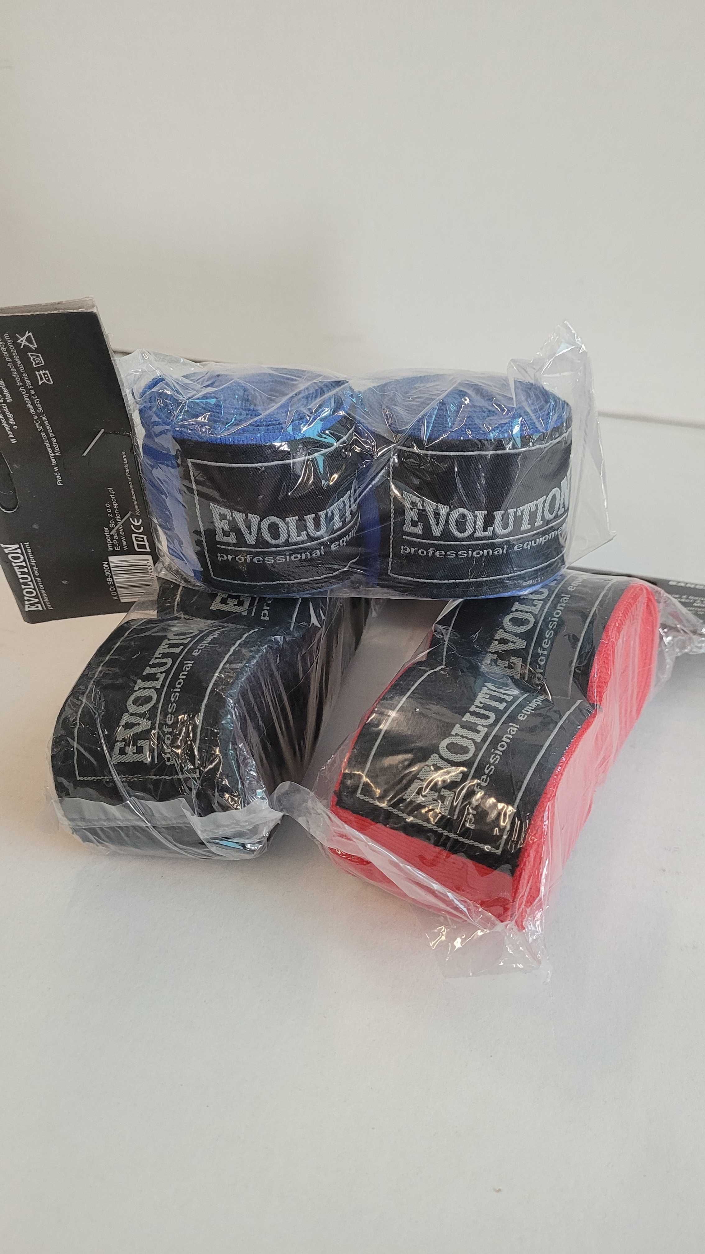 Nowe bandaże bokserskie Evolution 4,5x5 cm/różne kolory/bandaż/owijka