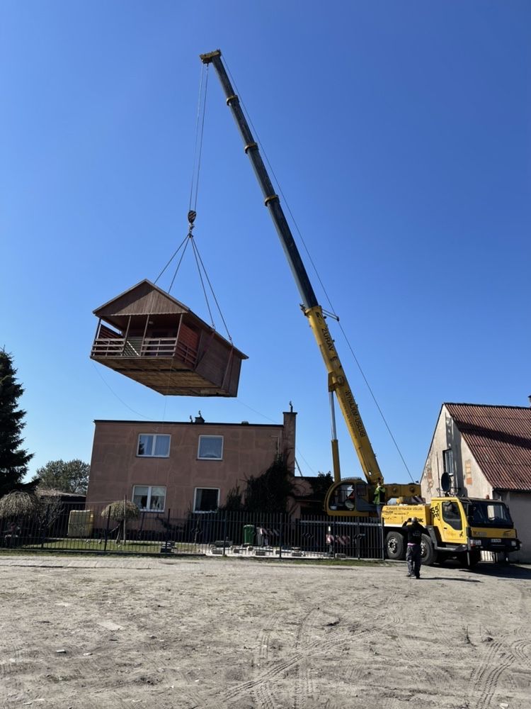 Wynajem żurawia dźwigu Sierakowice