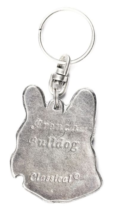 Buldog francuski I brelok do kluczy posrebrzany Art-Dog