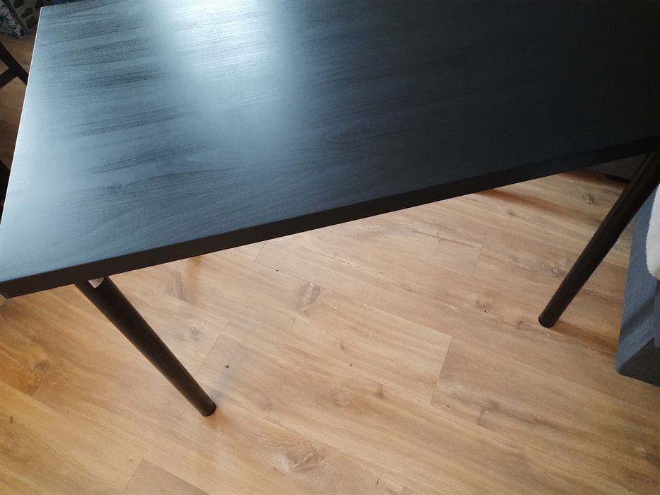 Stół czarny IKEA 100x60cm Linnmon / Adils