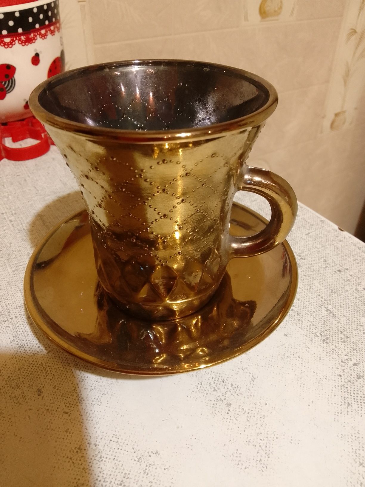 Сервиз коффейный золотой