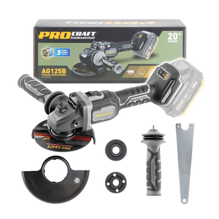 Акумуляторна кутова шліфувальна машина Procraft Industri AG125B каркас