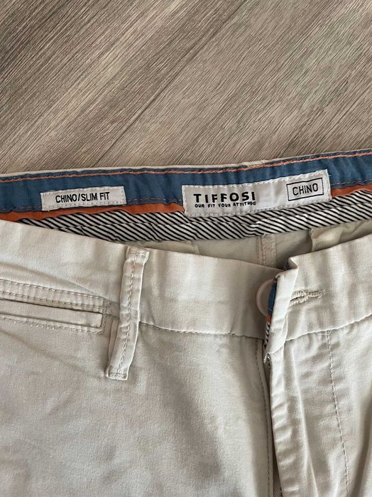 Calças Tiffosi Chino/Slim Fit Creme 38