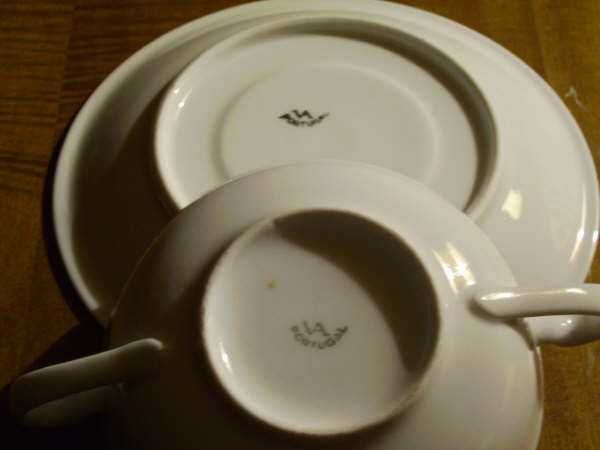 Conjunto de Tigelas de Sopa Vista Alegre com Molheira