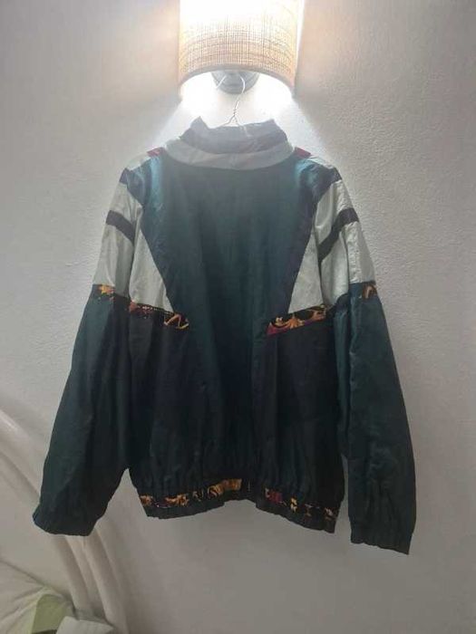 Casaco Corta Vento Vintage Unissex Anos 90 Oversized