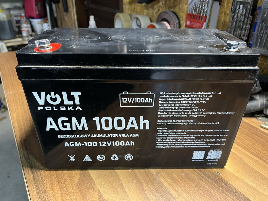 Продаю акумулятор Volt Polska 12V AGM 100Ah у чудовому стані