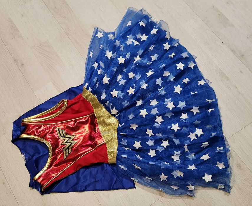 strój wonder woman superbohaterka sukienka halloween 737