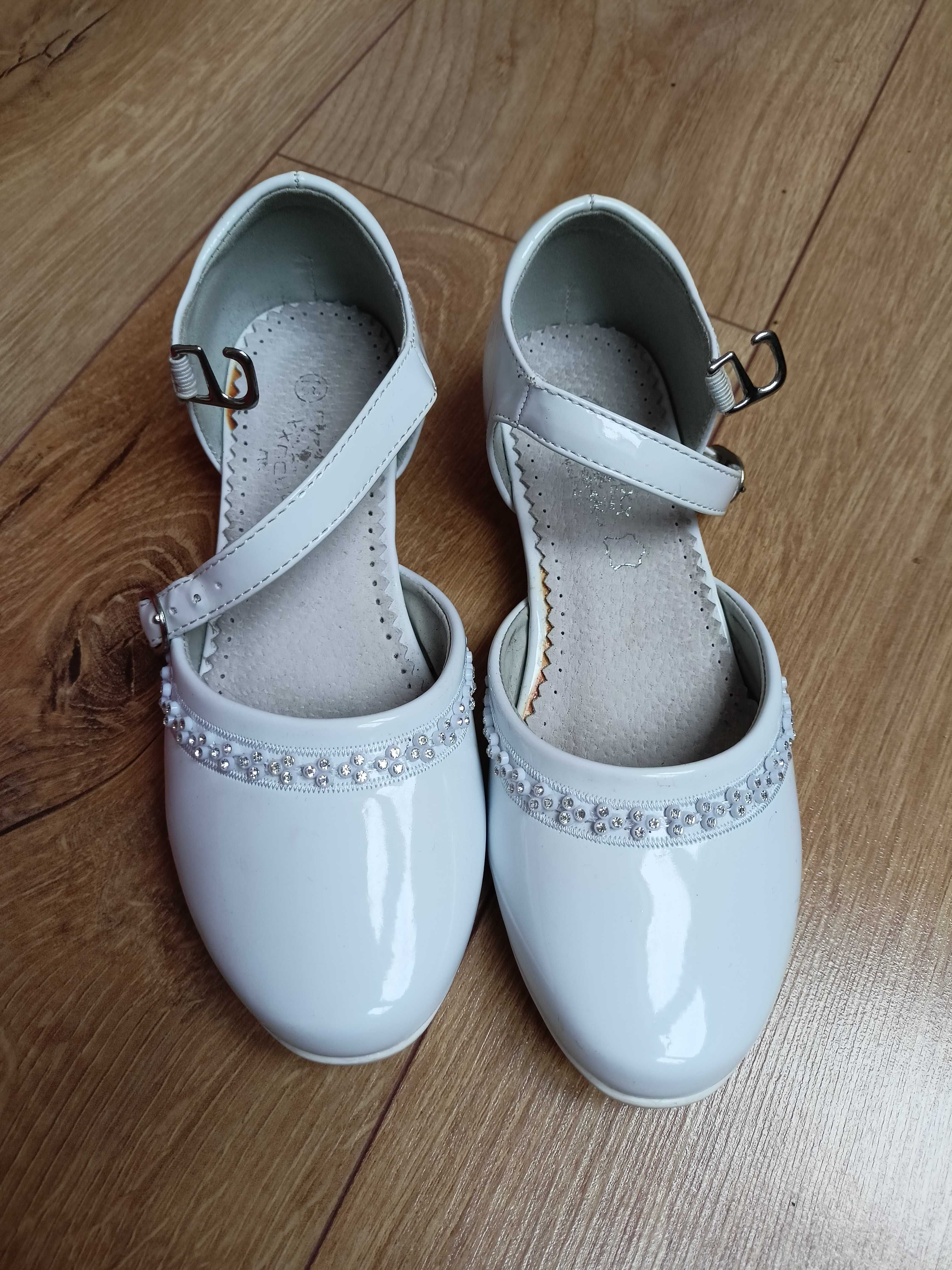 Buty dziewczęce białe rozmiar 32