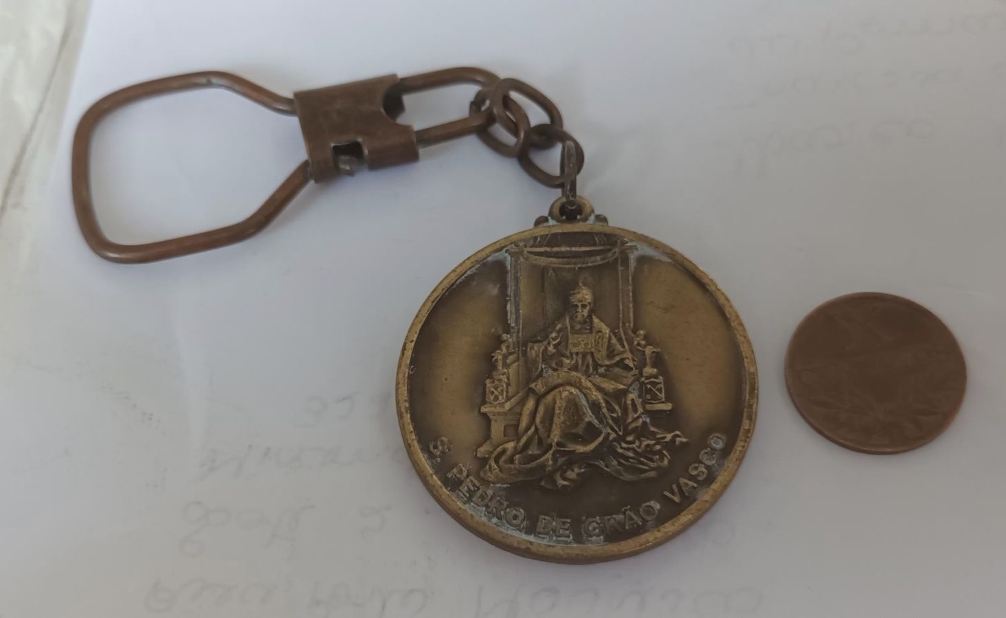 Medalhas de bronze com porta chaves