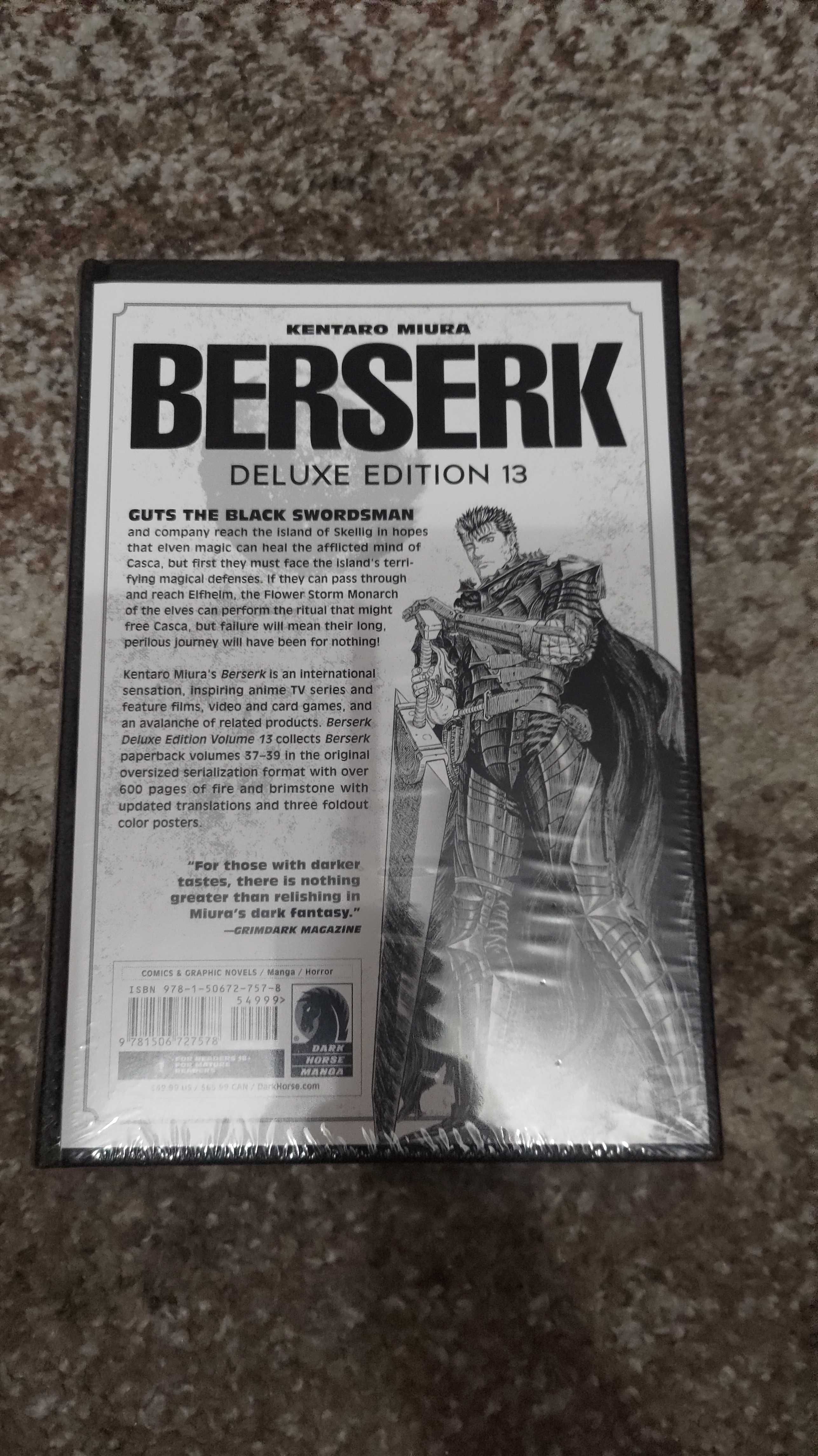 Manga Berserk Deluxe Version Miura tom13 Miura