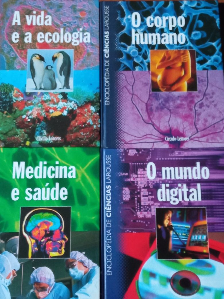 9 Volumes da Enciclopédia de Ciências Larousse do Círculo de Leitores