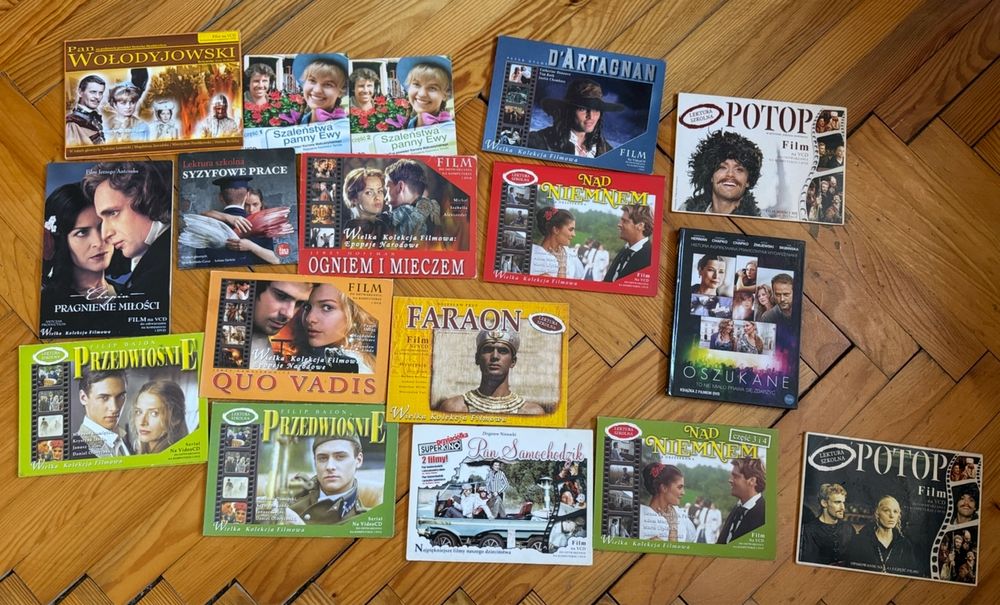 Zestaw 13 filmów DVD – lektury szkolne i klasyka kina!