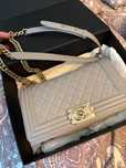 Chanel Menino Azul Claro Iridescente