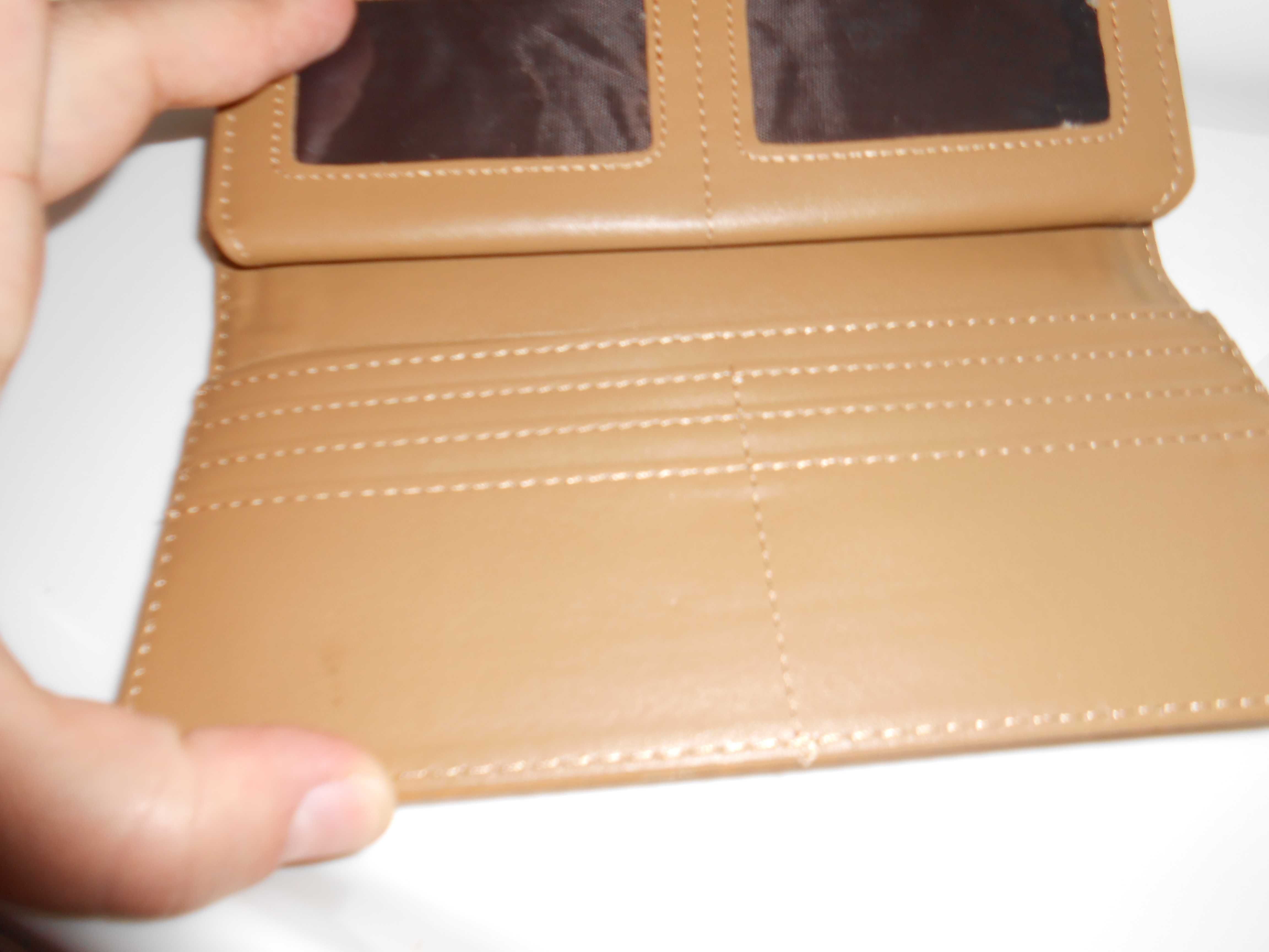 новий жіночий гаманець гірчичного кольору на кнопці кошелек